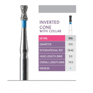 Image for Single Inverted Cone Coarse Diamond Bur Mani